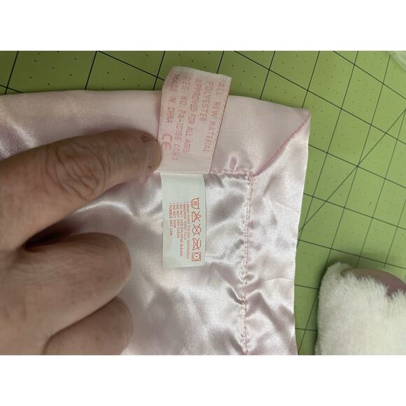 BEARINGTON BABY COLLECTION Plush Pink Unicorn Satan Back Security Blanket Lovey - Picture 7 of 11